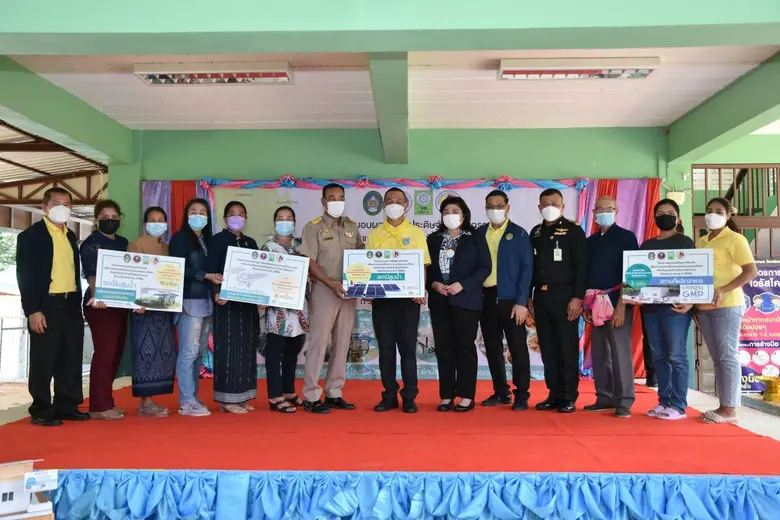 กอ.รมน. - วช. ส่งมอบผลสำเร็จงานวิจัยและนวัตกรรม แก้ปัญหาภัยแล้งให้กับชุมชนมุกดาหาร ดำเนินการโดย ม.ราชภัฏสกลนคร