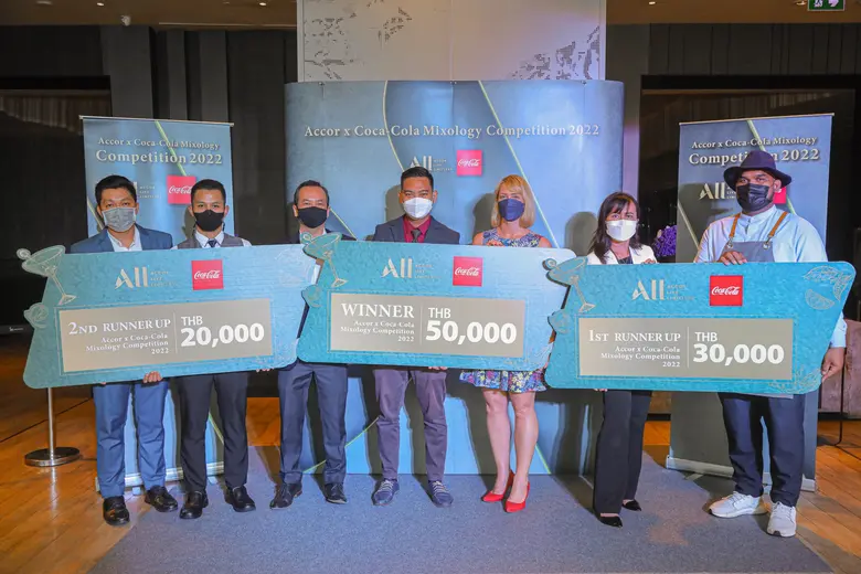 "โคคา-โคล่า" จับมือ แอคคอร์ เครือโรงแรมระดับโลก ประกาศผู้ชนะเลิศการแข่งขัน? "Accor x Coca-Cola Mixology Competition 2022"?