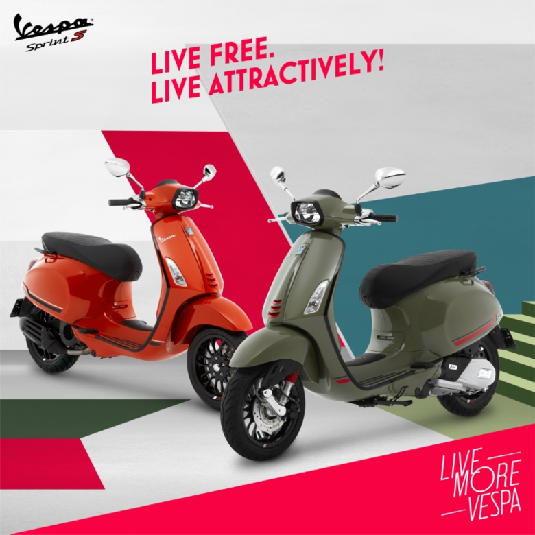 "เวสป้า" ยกทัพพรีเมี่ยมสกู๊ตเตอร์ถ่ายทอดสีสันแห่งอิสระ ต้นฉบับเอกลักษณ์สไตล์อิตาลี ผ่าน 4 รุ่น 8 เฉดสี