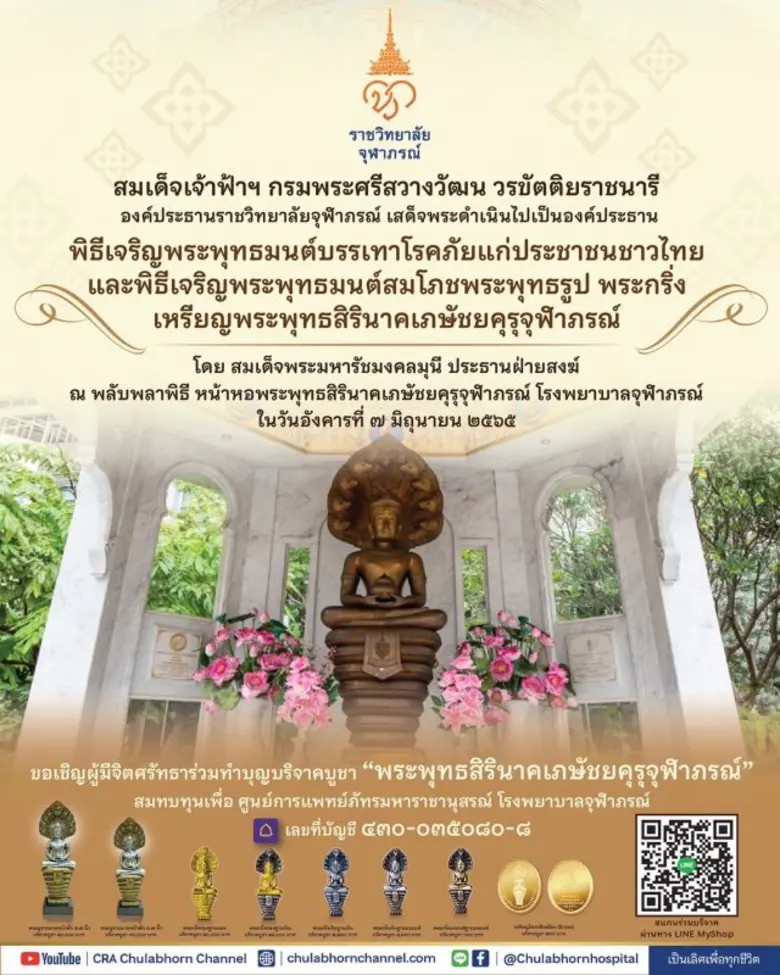 ราชวิทยาลัยจุฬาภรณ์ได้รับพระกรุณาธิคุณจาก...