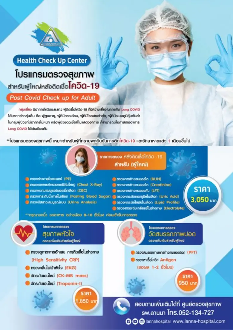 โปรแกรมตรวจสุขภาพ ผู้ใหญ่ สำหรับผู้ที่เคย...