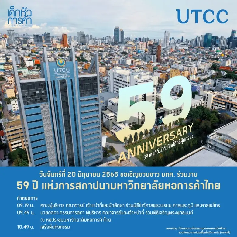 ครบรอบวันสถาปนา มหาวิทยาลัยหอการค้า ปีที่...