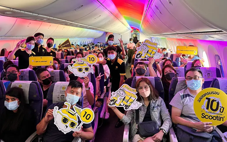 สกู๊ตฉลองครบรอบ 10 ปี อย่างยิ่งใหญ่ที่สุดเท่าที่เคยมีมา จัดแคมเปญแจกตั๋วเครื่องบินฟรี 10,000 ที่นั่ง