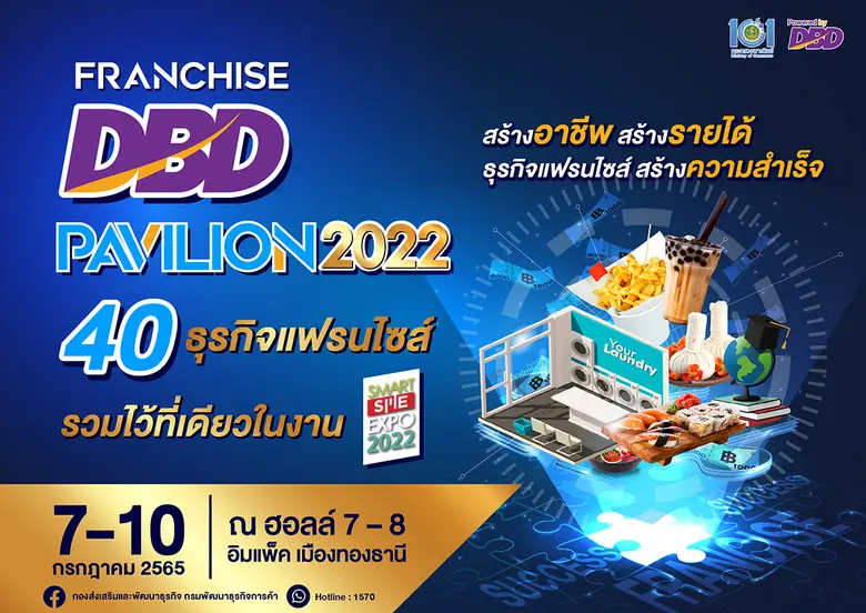 40 ธุรกิจแฟรนไชส์ จากกรมพัฒนาธุรกิจการค้า...