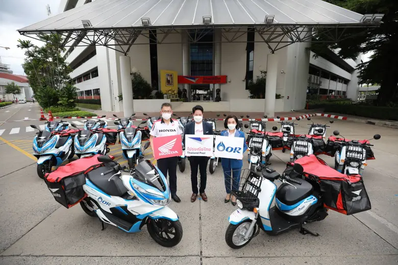 OR จับมือ ไปรษณีย์ไทย ทดสอบการใช้ EV Bike ของ ไทยฮอนด้า ขนส่งสินค้าและพัสดุ  พร้อมพัฒนาความร่วมมือการใช้ยานยนต์ไฟฟ้าในอนาคต