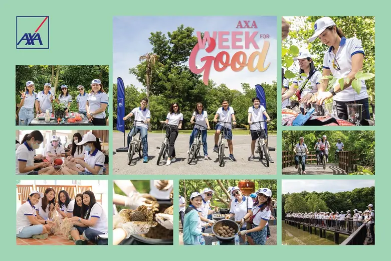 แอกซ่าจัดกิจกรรม "Bike for Good" ปั่นจักรยานไปทำความดี ช่วยลดโลกร้อน เพื่อส่งเสริมความยั่งยืนด้านสิ่งแวดล้อม