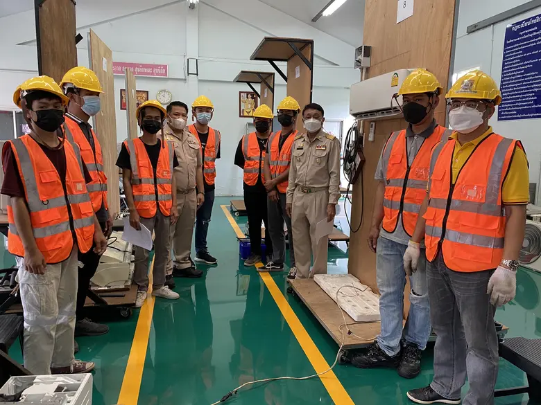 สนพ.หนองคาย ทดสอบมาตรฐานฝีมือแรงงานแห่งชาติ สาขาช่างเครื่องปรับอากาศในบ้านและการพาณิชย์ขนาดเล็ก ระดับ 1