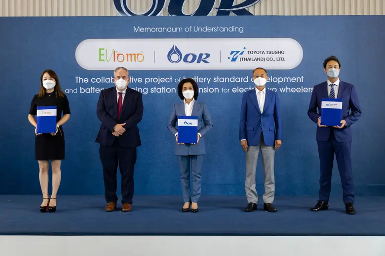 โออาร์ ร่วมกับ โตโยต้า ทูโช และ อีวีโลโม ...