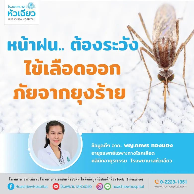 เข้าสู่ฤดูฝนไข้เลือดออกวนกลับมาอีกครั้ง "...