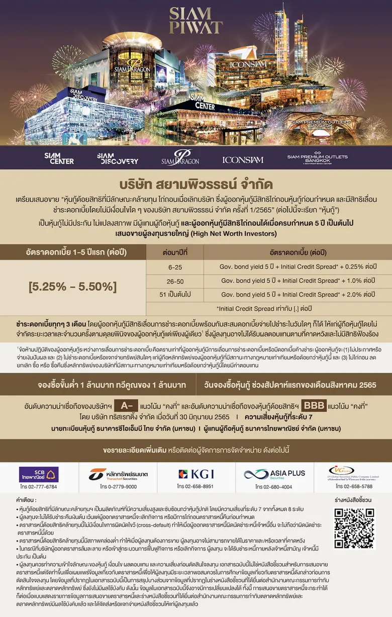 "สยามพิวรรธน์" เป็นน้องใหม่ในวงการตลาดทุนที่เพิ่งปร...