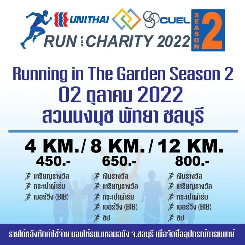 งานวิ่งการกุศล Running in the Garden Seas...
