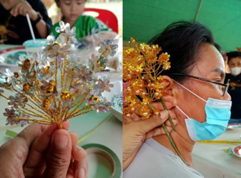 สพร. 16 นครปฐม จัดฝึกอบรมพัฒนาทักษะผู้สูงอายุในชุมชนเพื่อเตรียมพร้อมรับสังคมสูงวัย ในหลักสูตรการทำศิลปะประดิษฐ์