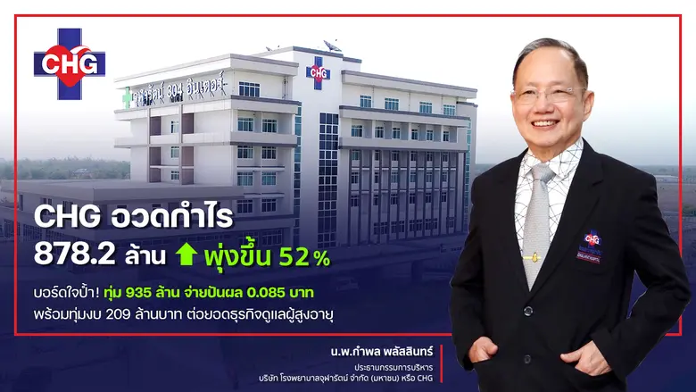 CHG ฟอร์มสวย! ประกาศผลการดำเนินงานไตรมาส ...