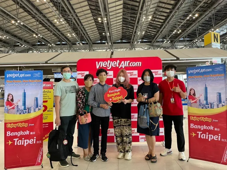 สายการบินไทยเวียตเจ็ทต้อนรับเที่ยวบินปฐมฤ...