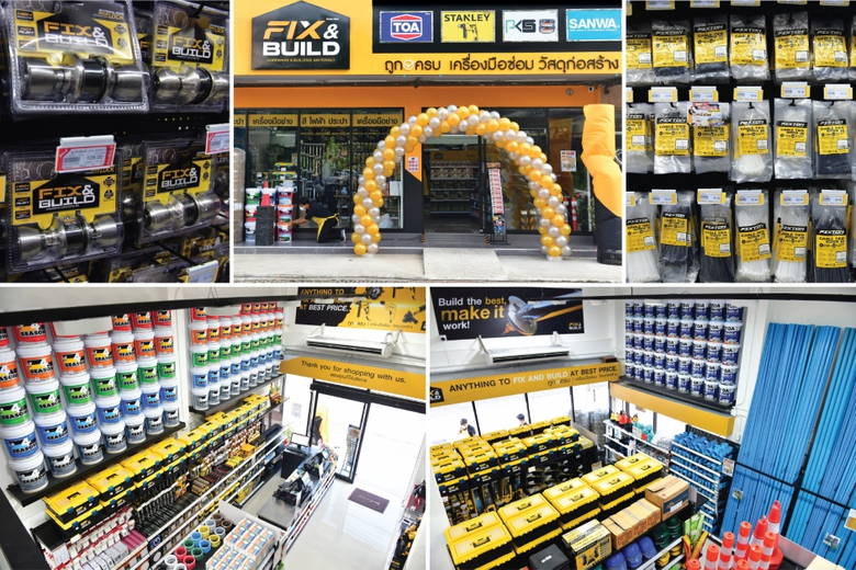 TOA ปั้นโมเดลธุรกิจร้านแฟรนส์ไชส์โฉมใหม่ 'FIX&amp;BUILD' แหล่งรวมวัสดุก่อสร้างงานช่างครบวงจร 'ถูก ครบ จบที่เดียว'