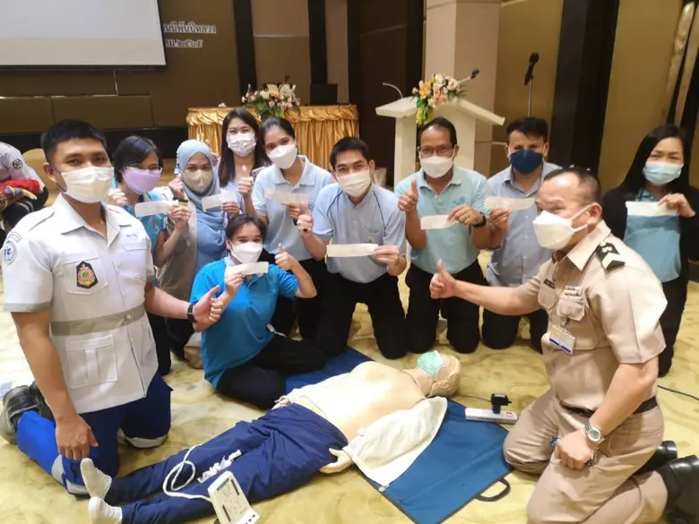 จิตอาสาไอแบงก์เข้าอบรมวิธีช่วยชีวิตผู้มีภาวะหัวใจหยุดเต้น เนื่องในโอกาสมหามงคลเฉลิมพระชนมพรรษา 90 พรรษา 12 สิงหาคม 2565