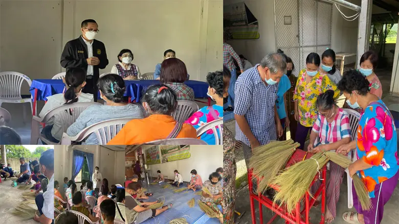 พัฒนาฝีมือแรงงานพะเยา จัดอบรมทำไม้กวาดดอกหญ้า ผลิตภัณฑ์ภูมิปัญญาท้องถิ่น สร้างงาน สร้างอาชีพให้กับประชาชน