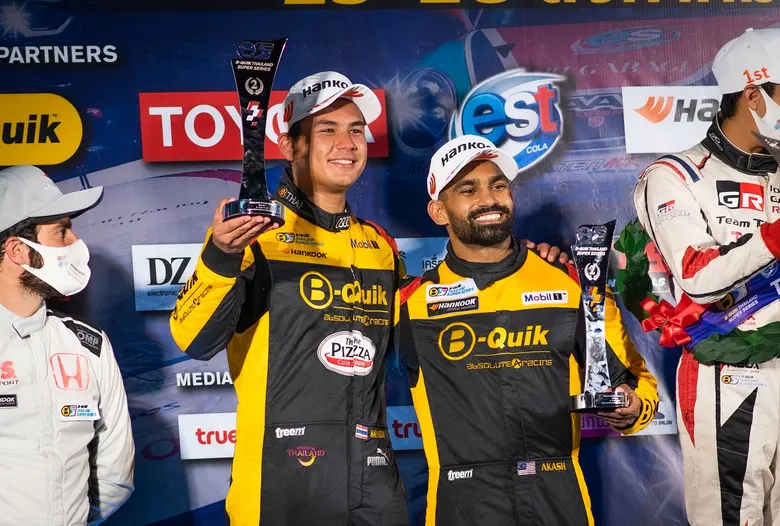 Thai racing driver Sandy Kraokaew Stuvik ...