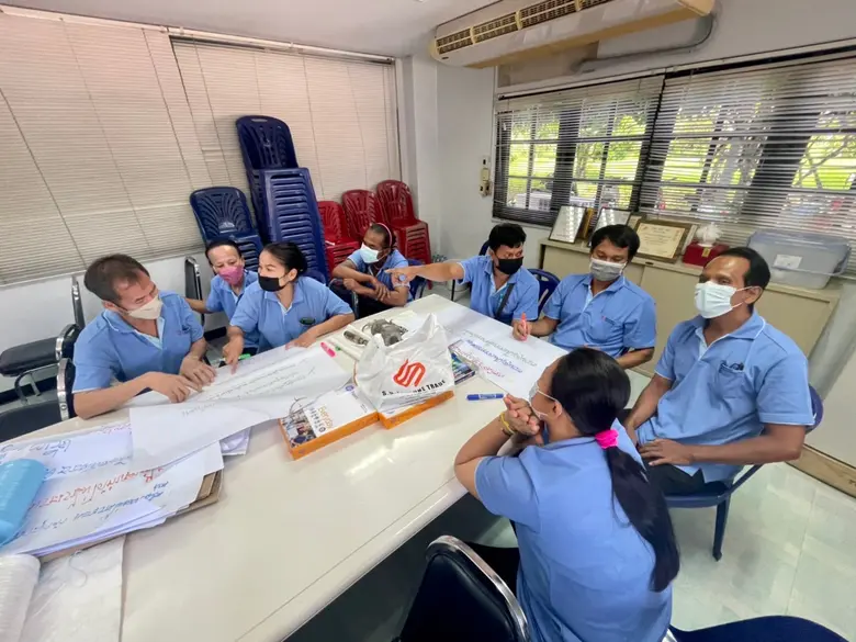 สพร. 16 นครปฐม ขับเคลื่อนโครงการเพิ่มผลิตภาพแรงงานสู่ SME 4.0 ประจำปีงบประมาณ 2565 ในสาขาเทคนิคการเพิ่มผลิตภาพแรงงาน ให้สถานประกอบกิจการ บจก. อุตสาหกรรมอำนวยไชย จำกัด