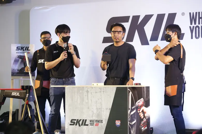 กวาง AB Normal โชว์ฝีมือช่างไม้ ในงานเปิดตัว "SKIL สกิล" เครื่องมือช่างคุณภาพสูง