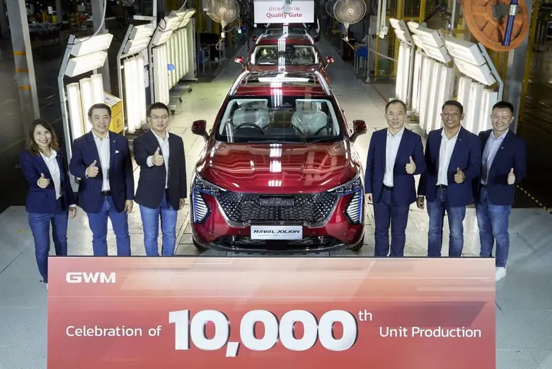 เกรท วอลล์ มอเตอร์ เฉลิมฉลองรถยนต์คันที่ 10,000 จากสายการผลิตในไทย เดินหน้าขับเคลื่อนประเทศสู่ศูนย์กลางของรถยนต์พลังงานไฟฟ้าในอาเซียนเต็มรูปแบบ