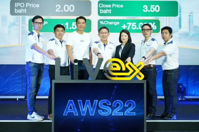 ฤกษ์ดี 9 เดือน 9 "AWS22" เข้าเทรด ไลฟ์เอ็กซ์เช้นจ์  ประเดิม ตัวแรก ราคาเปิดซื้อขาย 3.50 บาท