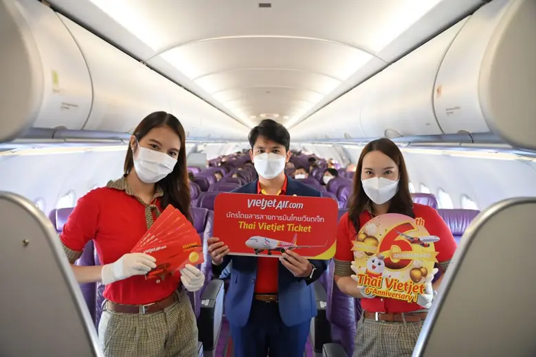 สายการบินไทยเวียตเจ็ทฉลองครอบรอบ 6 ปีแห่ง...