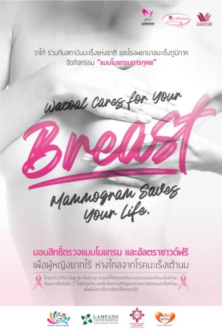 ตุลาคม เดือนแห่งการณรงค์ต้านภัยมะเร็งเต้านม "สถาบันมะเร็ง" และ "วาโก้"  ชวนตระหนักรู้ เท่าทัน "มะเร็งเต้านม"