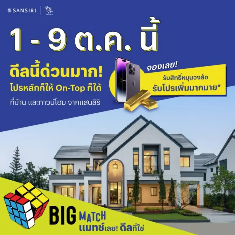 แสนสิริคาดปิดยอดขายไตรมาส 3/65 ทะลุ 15,000 ลบ. เติบโตกว่า 145% New High ทุบสถิติการสร้างยอดขายได้สูงที่สุดในไตรมาสเดียว! ในรอบ 3 ปี