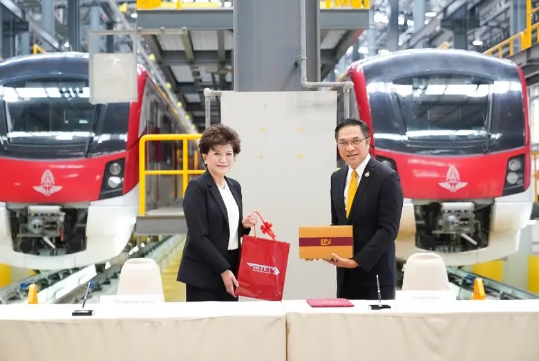 ม.ศรีปทุม MOU บ.รถไฟฟ้า ร.ฟ.ท.จำกัด มุ่งยกระดับการศึกษาและพัฒนาศักยภาพบุคลากรด้านระบบราง