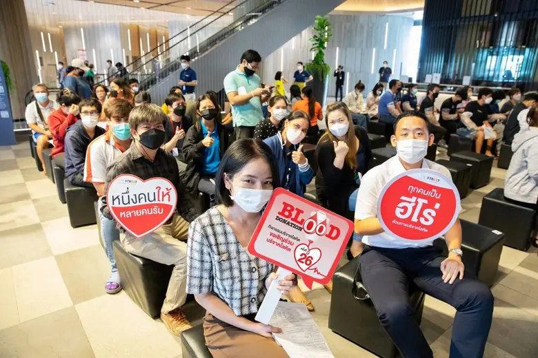 "อาคาร ซีดับเบิ้ลยู ทาวเวอร์" ร่วมกับ "เดอะ สตรีท รัชดา"  ส่งมอบโลหิตให้สภากาชาดไทย ในกิจกรรม "BLOOD DONATION" ครั้งที่ 26