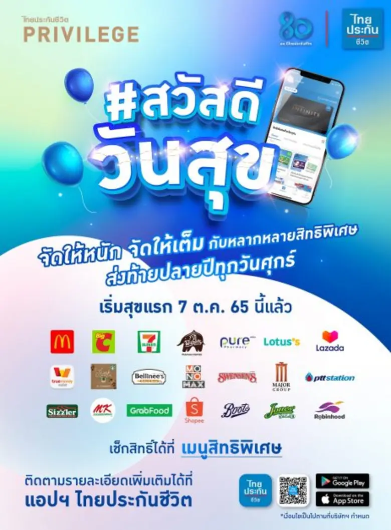 ไทยประกันชีวิต จัดแคมเปญ "สวัสดี วันสุข 2565"