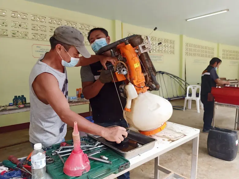 พัฒนาฝีมือแรงงานเชียงรายออกหน่วยช่างบริการผู้ประสบอุทกภัย แม่จัน เชียงราย