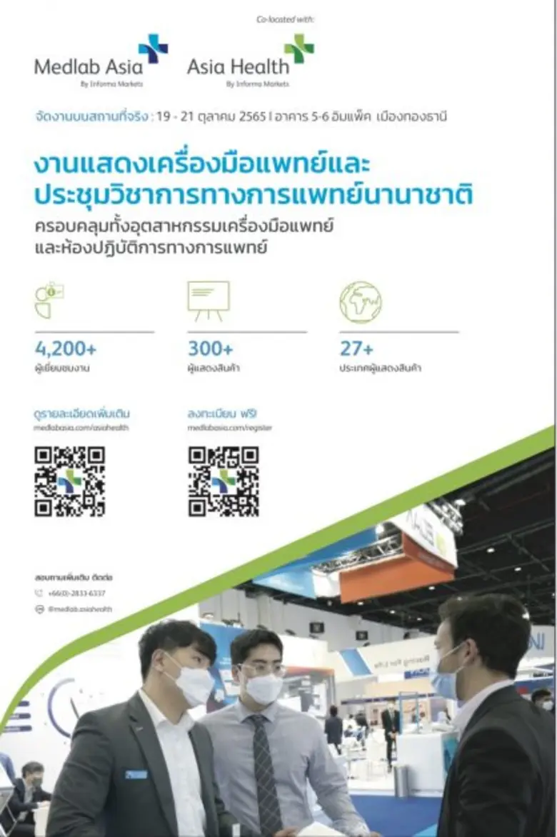 THAIMED ชี้อุตสาหกรรมเครื่องมือแพทย์โต 8% รับกระแส Medical Hub แห่งเอเชีย