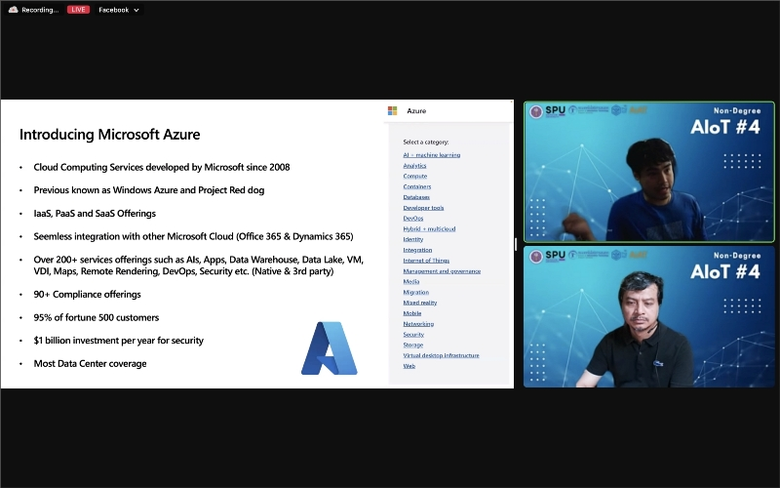 คณะเทคโนโลยีสารสนเทศ มหาวิทยาลัยศรีปทุม จัดการอบรม Professional Skill ในโครงการบัณฑิตพันธุ์ใหม่ หลักสูตรปัญญาประดิษฐ์ของสรรพสิ่งอุตสาหกรรม 4.0 (Non Degree) รุ่นที่ 4