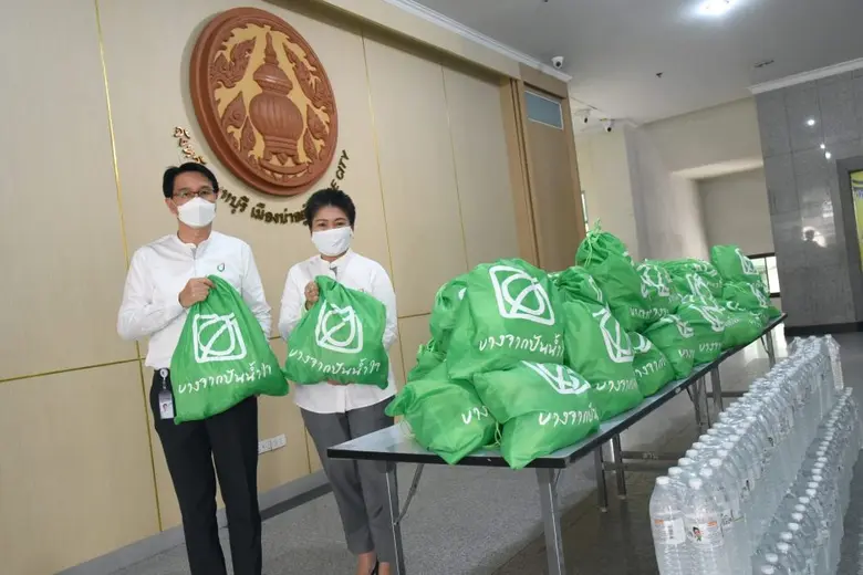 บางจากฯ ปันน้ำใจช่วยผู้ประสบอุทกภัย จังหวัดนนทบุรี