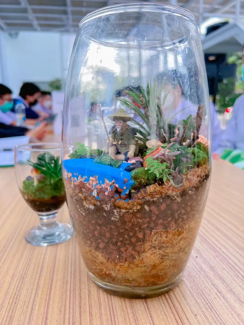 วว. อบรมอาชีพ "สวนสวยในขวดแก้ว" เนื่องในงานครบรอบวันคล้ายวันสถาปนา 63 ปี วช.