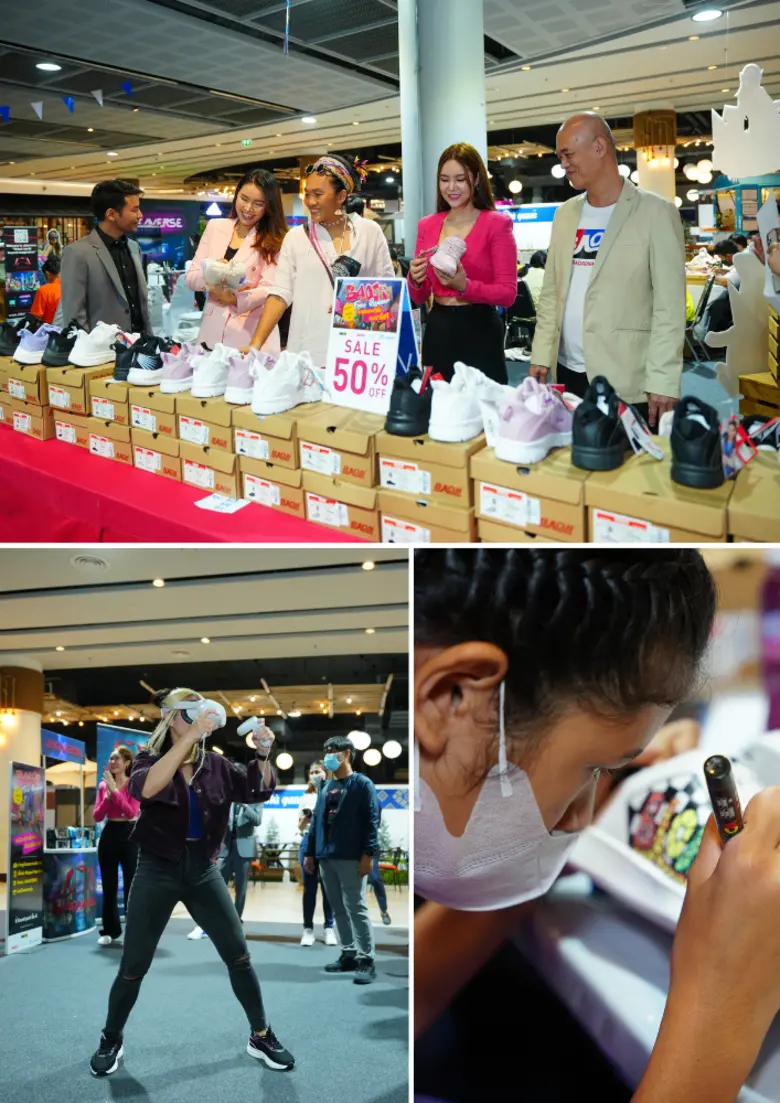 บลูพอร์ต หัวหิน ร่วมกับ Baoji จัดงาน "Baoji Free Runner" (ตะลุยเมตะเวิร์สกับบาโอจิ) มอบรองเท้าแก่เด็กๆ พร้อมกิจกรรมไฮไลท์ ทดสอบฝีเท้ากับบาโอจิผ่าน VR Game