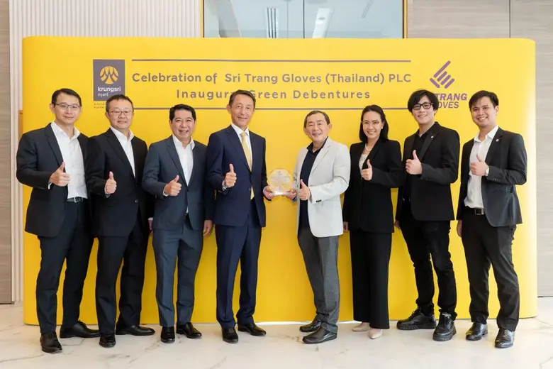 Sri Trang Gloves goes green as it debuts the first green bond  by leveraging Krungsri's expertise for the successful inauguration