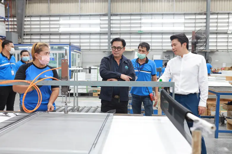 CEO เคหะสุขประชา เข้าเยี่ยมชมบริษัท "วินโดว์ เอเชีย" ผู้ถือหุ้นและพาร์ทเนอร์ผู้ดูแลประตูหน้าต่าง "บ้านเคหะสุขประชา"