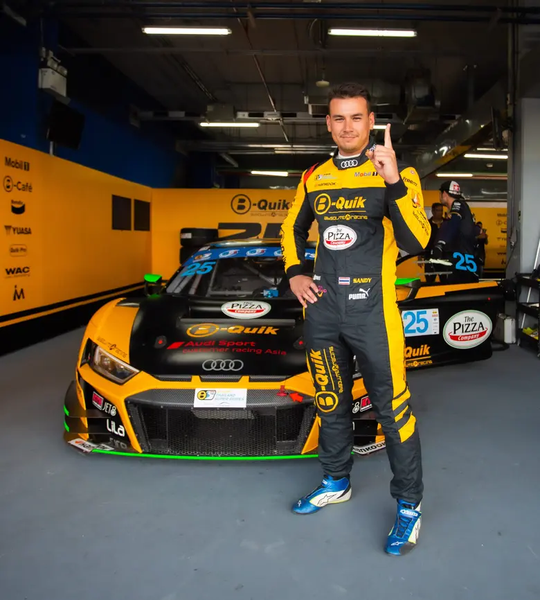 Professional Thai racing driver Sandy Kra...