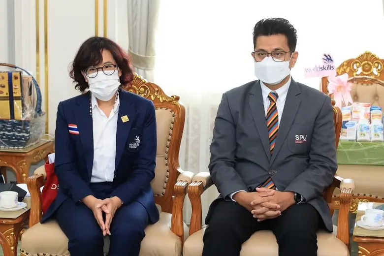 คณบดีดิจิทัลฯ SPU เข้าพบ รมว.กระทรวงแรงงาน รายงานผลการแข่งขัน Worldskills 2022