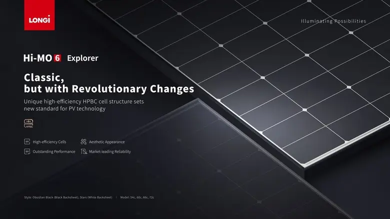 LONGi ได้เปิดตัวผลิตภัณฑ์ใหม่ Hi-MO 6 ซีร...