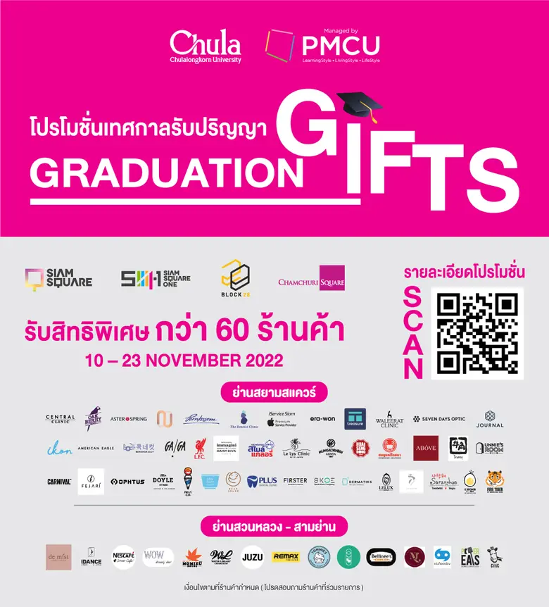 PMCU ร่วมกับ ร้านค้า ย่านสยาม และ สามย่าน...