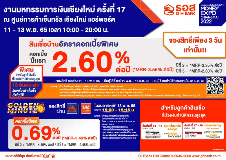 ธอส. จัดโปรโมชั่นเด็ด ร่วมงาน "มหกรรมการเ...