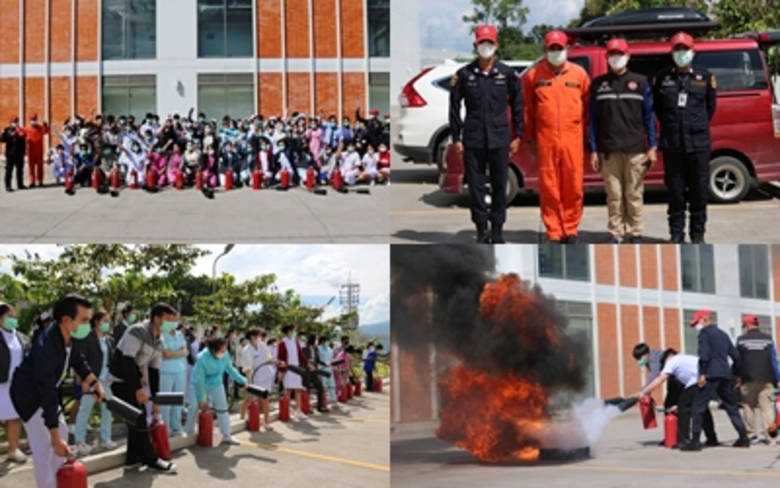 โรงพยาบาลลานนา 3 อบรมการป้องกันและระงับอัคคีภัยในสถานประกอบการ ประจำปี 2565