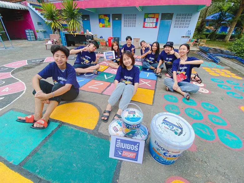 เบเยอร์ มอบสีสนับสนุนกิจกรรมค่ายเพื่อนใหม่อาสาปันน้ำใจ 2565 ชมรมอาสาพัฒนาและบำเพ็ญประโยชน์ มหาวิทยาลัยบูรพา