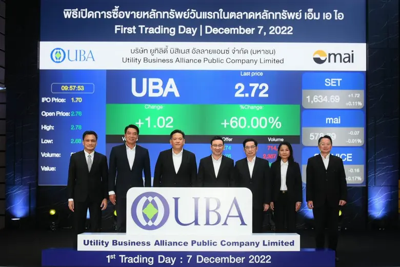 บมจ.ยูทิลิตี้ บิสิเนส อัลลายแอนซ์ (UBA) ผ...