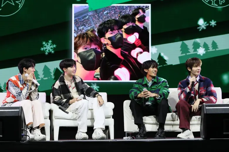 ต้อนรับเทศกาลคริสต์มาสแบบอบอุ่นกับ 4 หนุ่ม "ซี - นุนิว - เน็ต - เจมส์" ในงาน THE FACE SHOP X'MAS PARTY