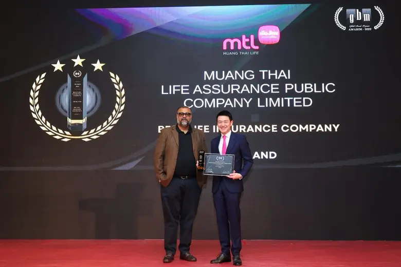 เมืองไทยประกันชีวิต รับรางวัลระดับโลก "Best Life Insurance Company -Thailand 2022" จาก Global Brand Magazine
